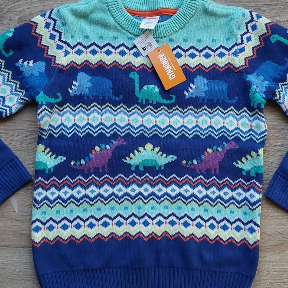 NWT Gymboree dinosaur sweater size 7 - Picture 4 of 16